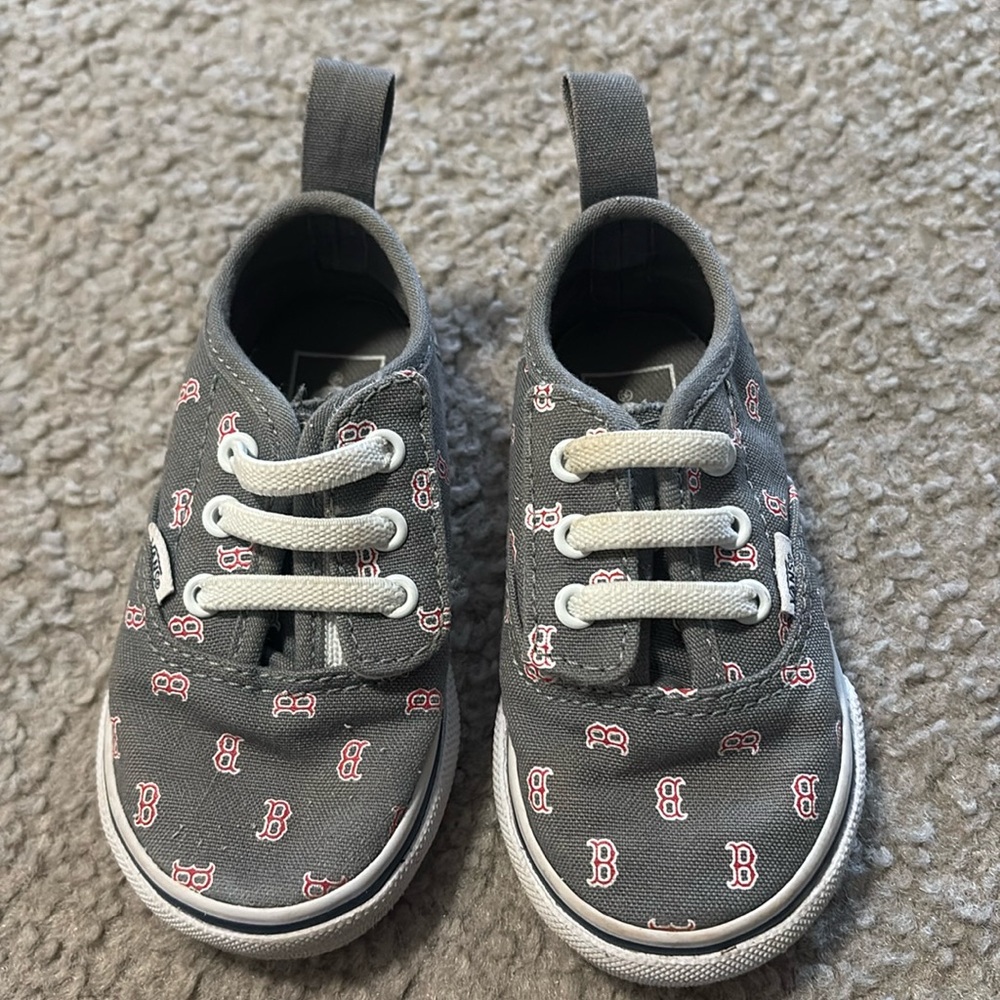 Box Red Sox Vans. Toddler size 5.5.